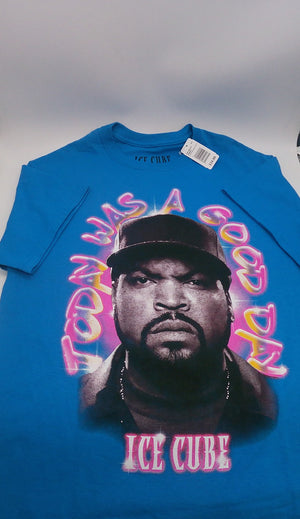 Aqua Blue Graffiti Ice Cube Tee