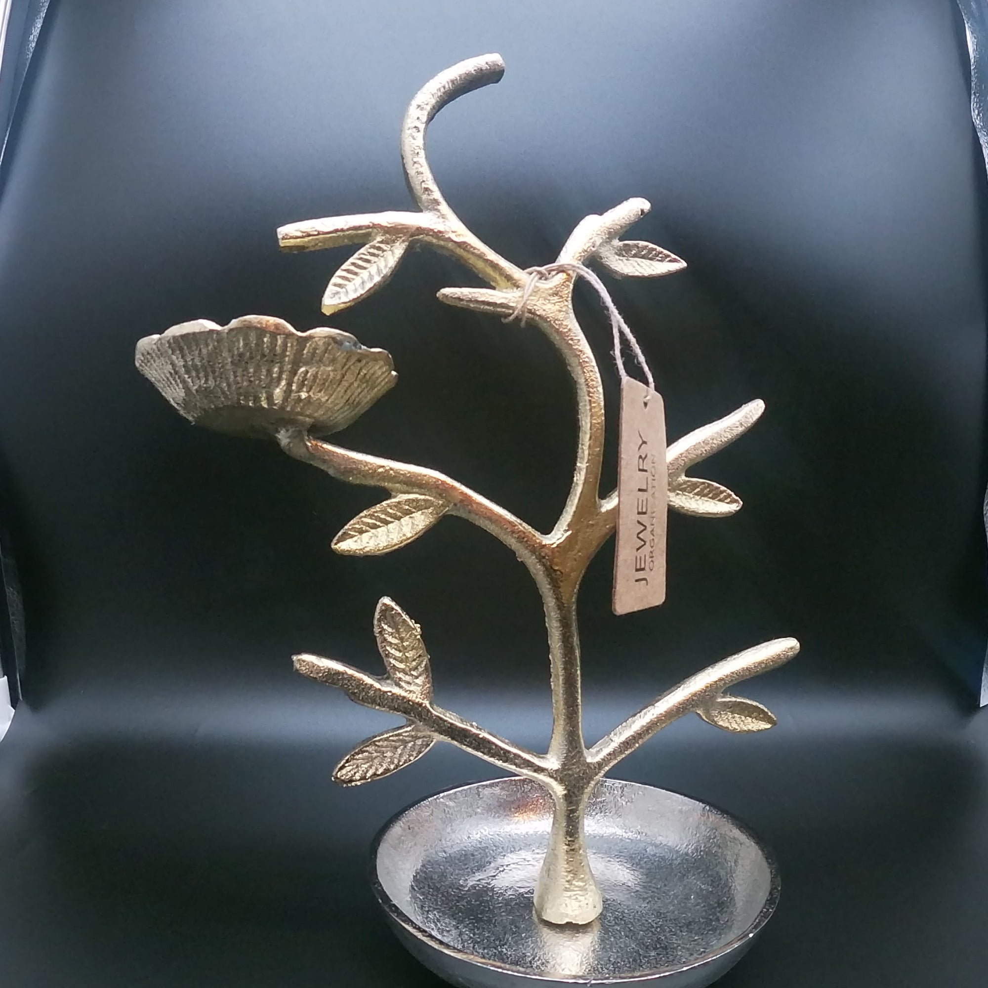 Distressed Metal Jewelry Tree