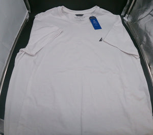 NAUTICA White V-Neck Performance Active Stretch Tee