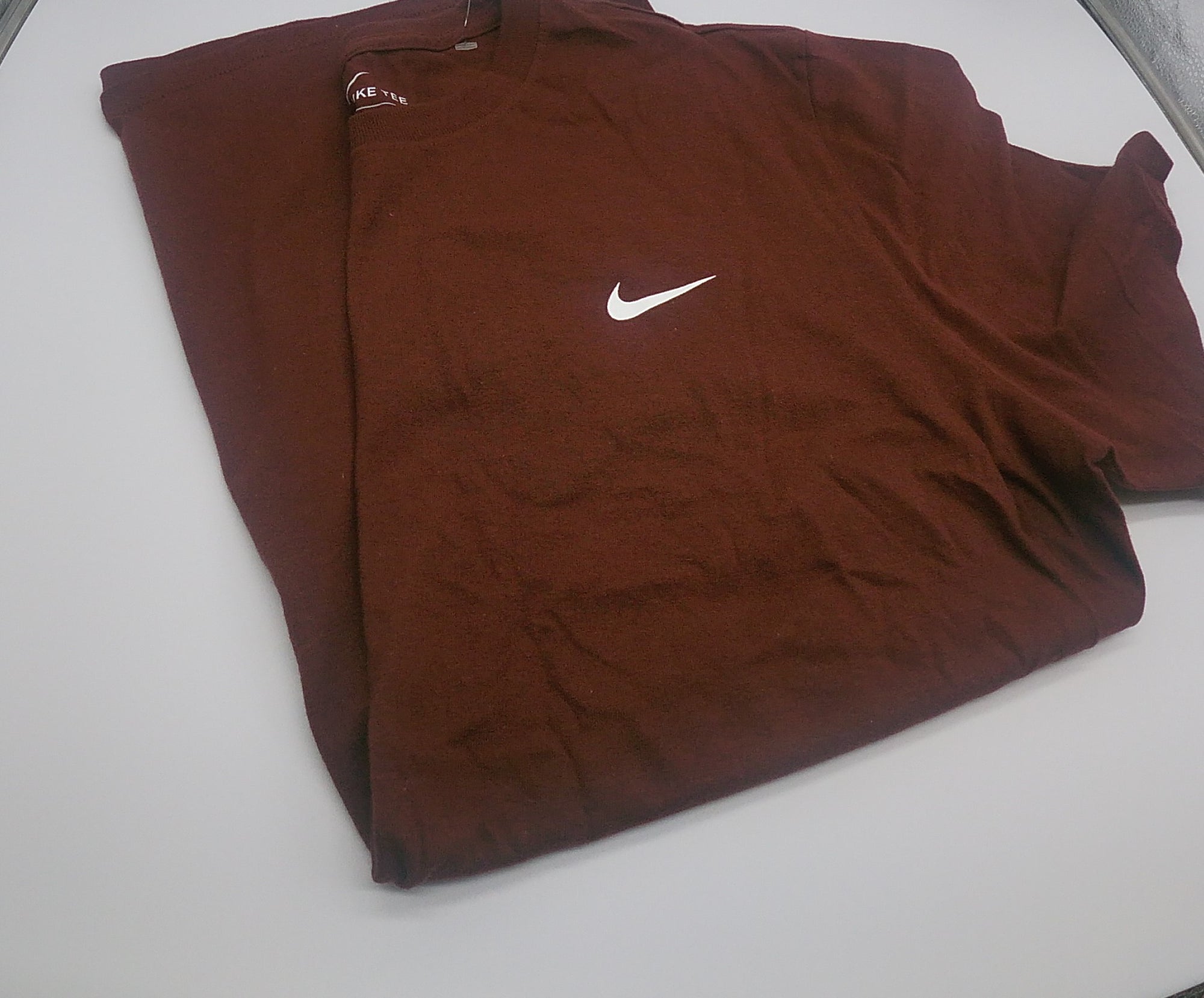 NIKE Burgundy Plain Tee