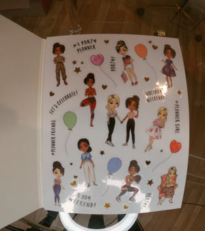 Party Like A Planner Girl Sticker Book