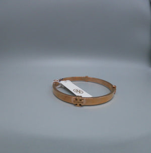 TORY BURCH Rose Gold TB Logo Bangle