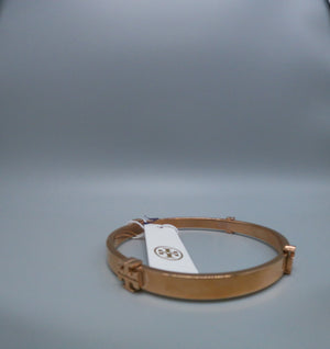 TORY BURCH Rose Gold TB Logo Bangle