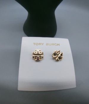 TORY BURCH Small TB Logo Stud Earrings
