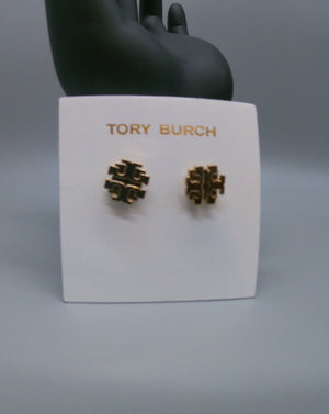 TORY BURCH Small TB Logo Stud Earrings